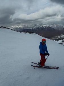 winter time skiing in scotland