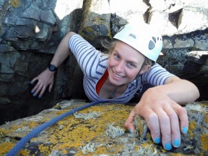 Soph climbing at Keyhole Buttress