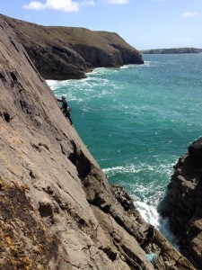 Climbing at Becks Point