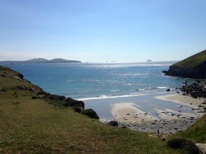 View walking into St David's Head