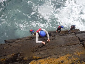 DWS whilst Coasteering in Pembrokeshire