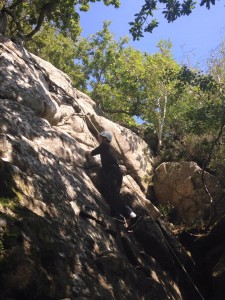 Rock Climbing at the Dewerstone