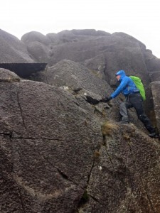 Finding steep ground on Moel Siabod