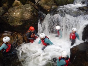 Gorge Walking with the Prince's Trust in Devon