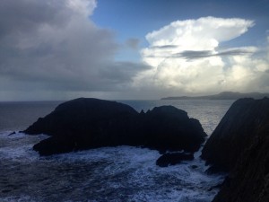 Some blue skies between all the recent storms of the Pembrokeshire Coast Path
