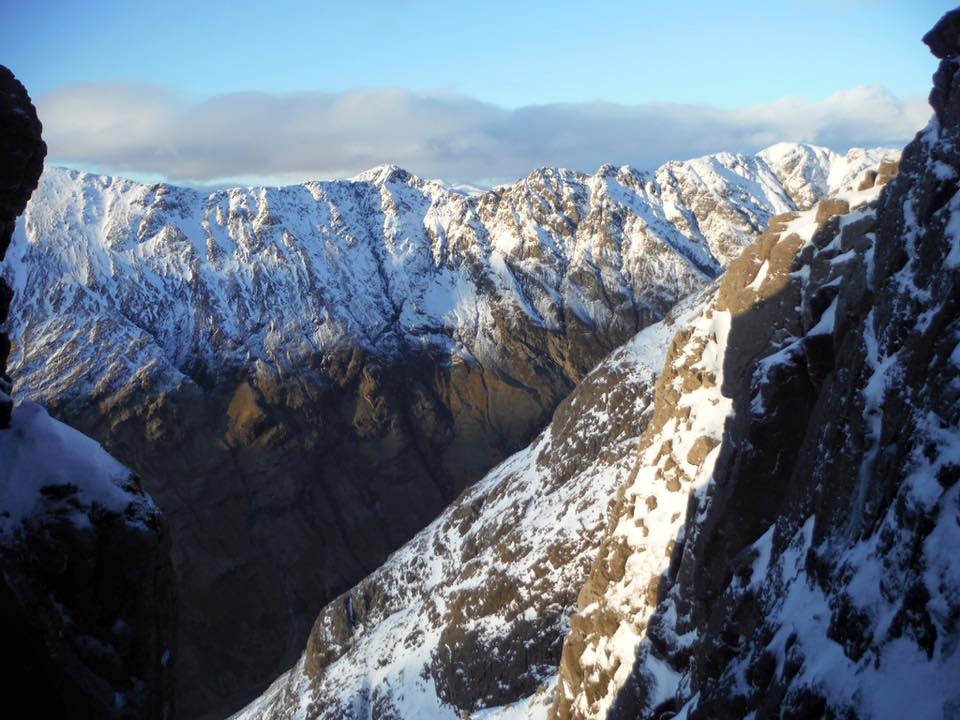 Looking over the Aonach Eagach, a classic Scottish Landscape