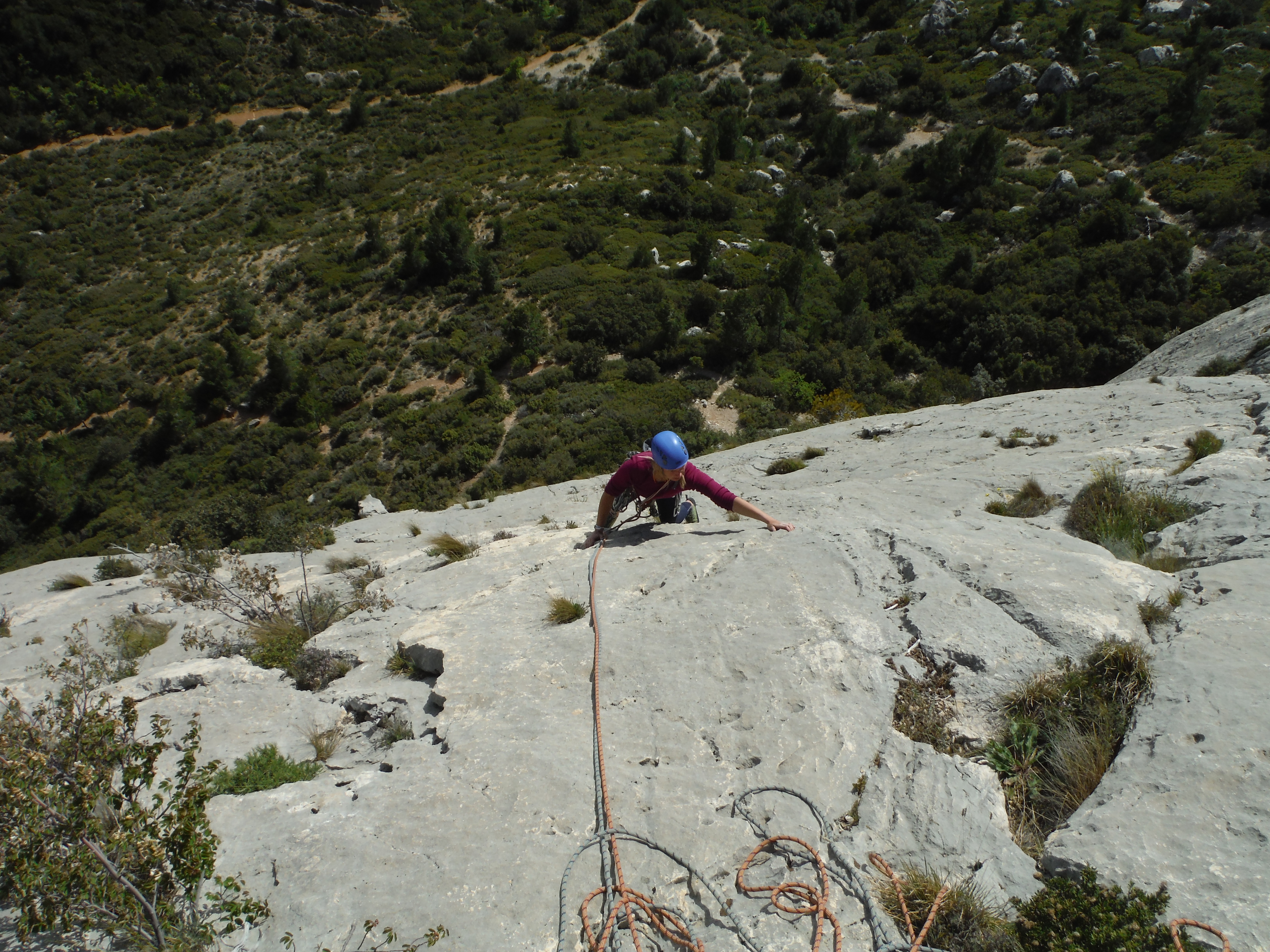 Climbing at Sainte Victoire