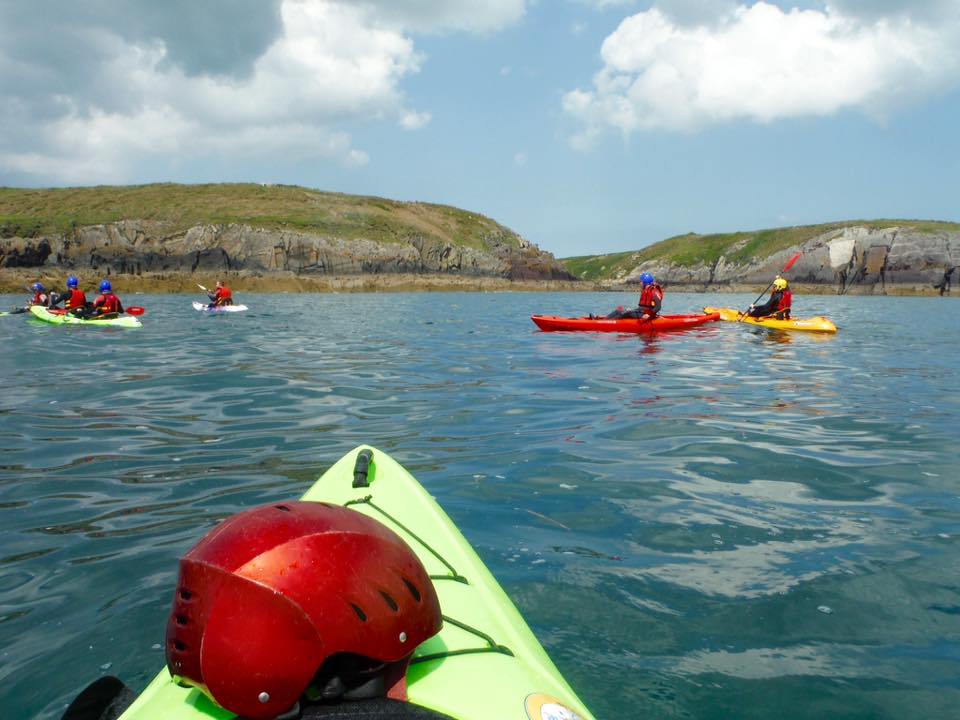 sea kayaking at porth clais