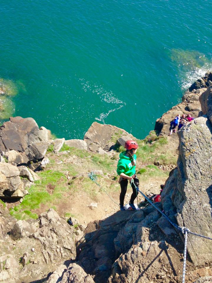 Climbing at St David's Head