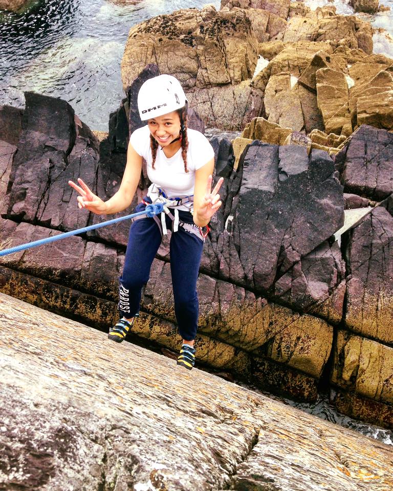 Porth Clais climbing