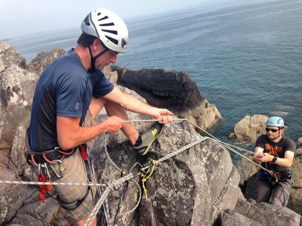 Hoists at Porth Clais