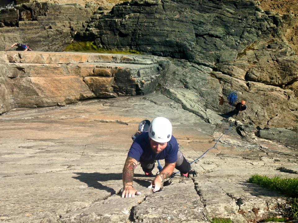 Lead climbing skills