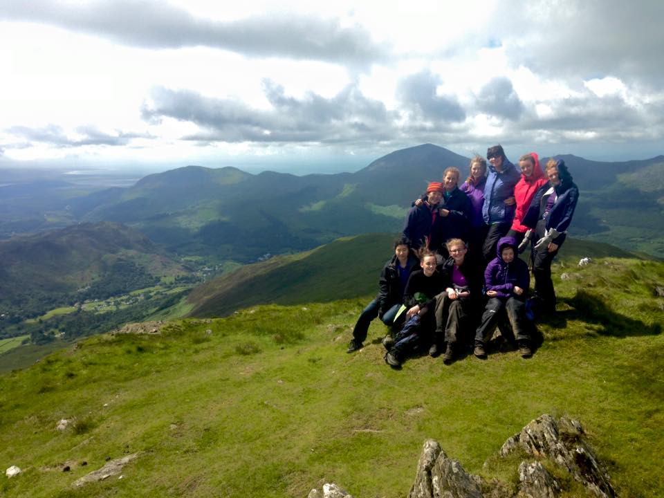 Yr Aran summit on the Gold DofE expedition