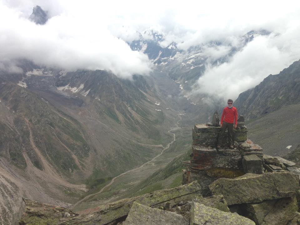 above Hampta Pass in the Indian Himalaya