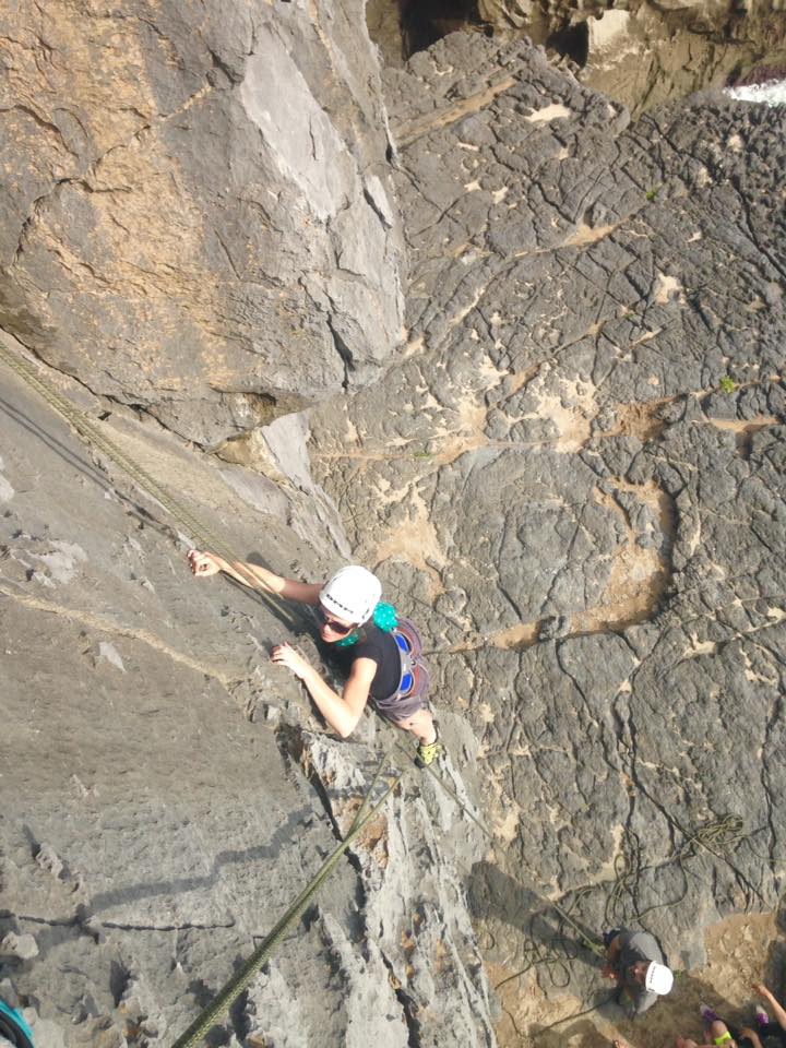 Rockclimbing at Newton Head