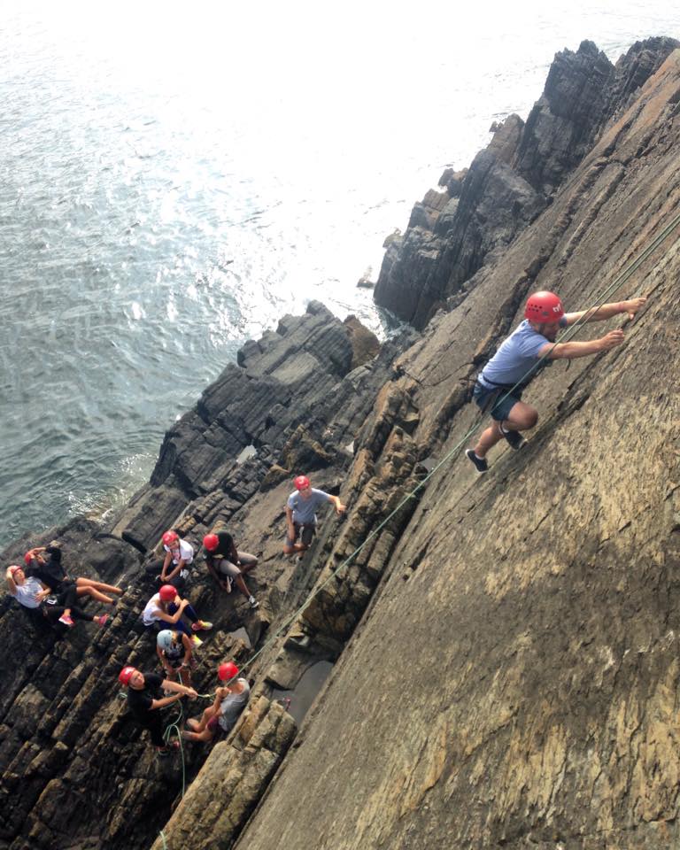 Rockclimbing at Pen y Cyfrwy