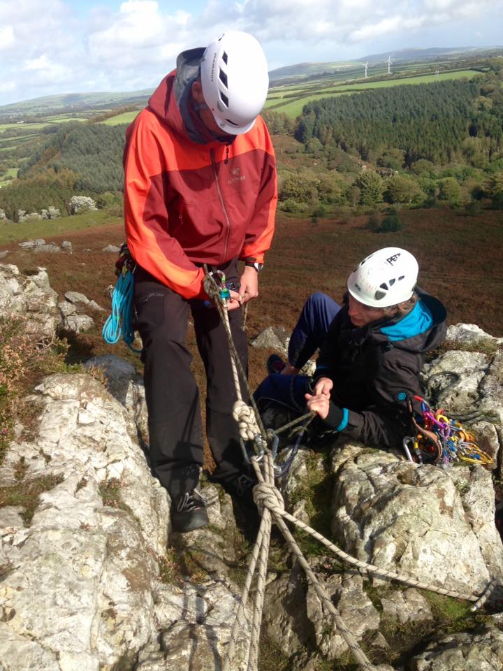 Looking at group abseils during this weekends SPA assessment in Pembrokehsire