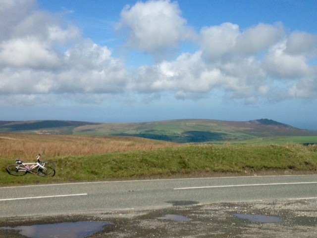 Cycling over the Preseli Mountains