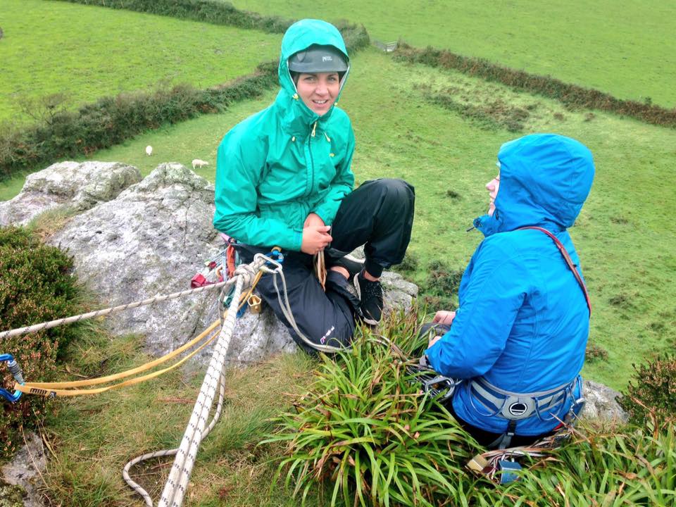 top-rope during the SPA training this weekend in Pembrokeshire