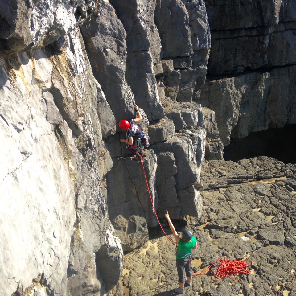 Ella leading during the SPA training this weekend in Pembrokeshire