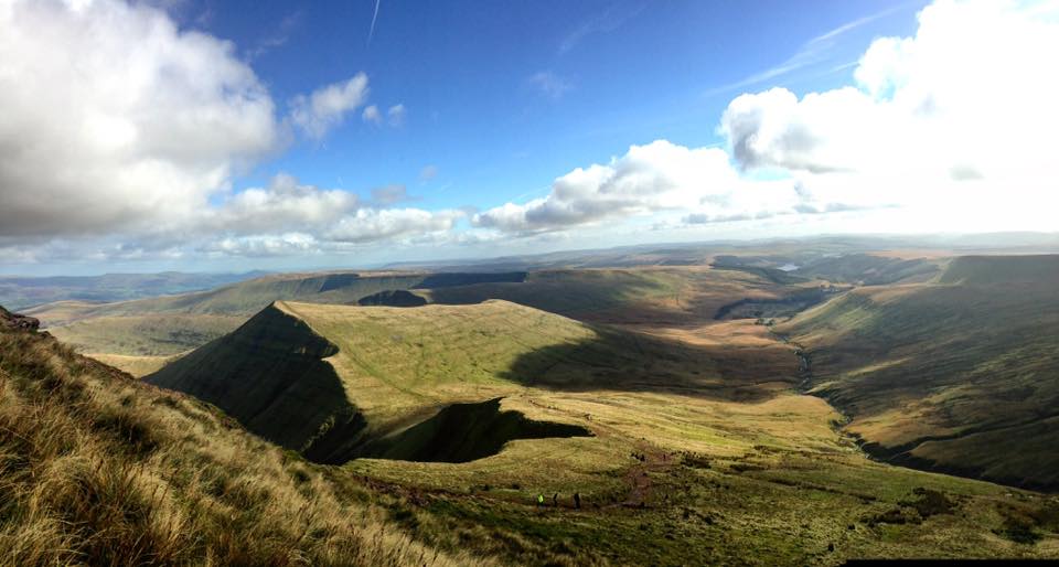 Stunning views over the Brecon Beacons during the Gold DofE exped