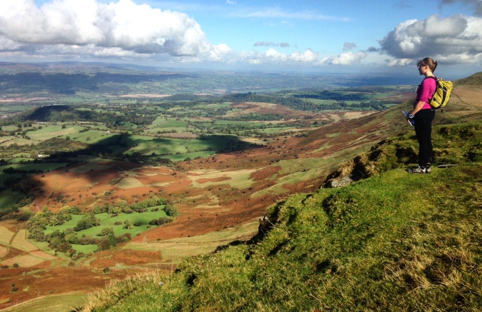 Looking out over Wales, during Ascot Schools Gold DofE expedition