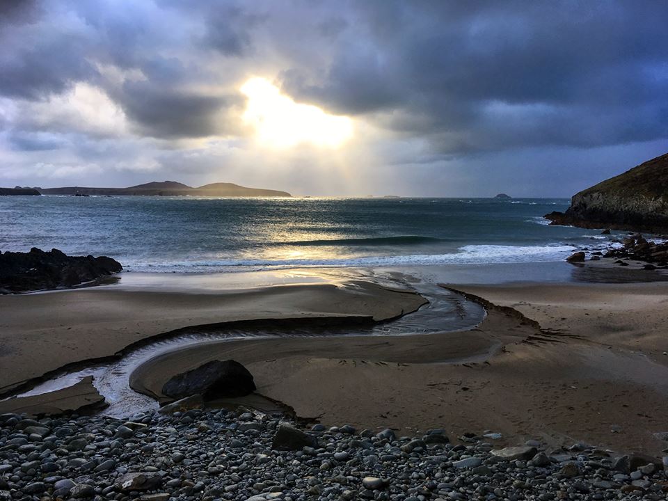 In between storms, looking out to Ramsay Island