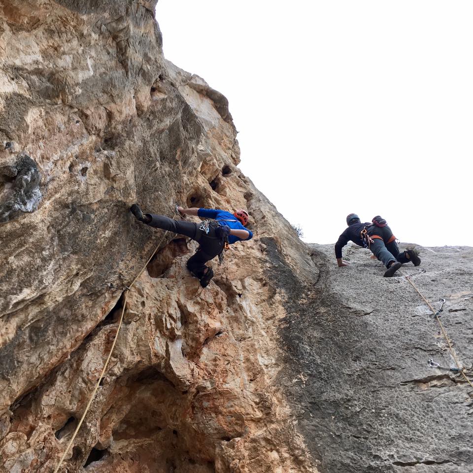 Quentin leading a steep 6a, and Bruno on a slabby 5, Sport Climbing in Costa Blanca has something to offer everyone..