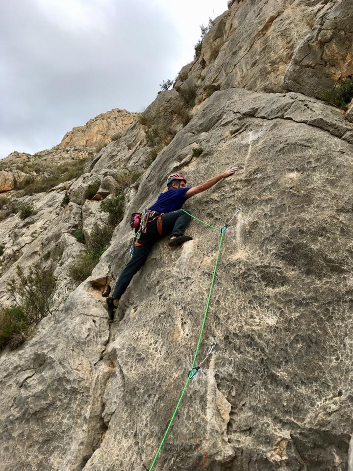 Bruno pushing his limits Sport Climbing in Costa Blanca!