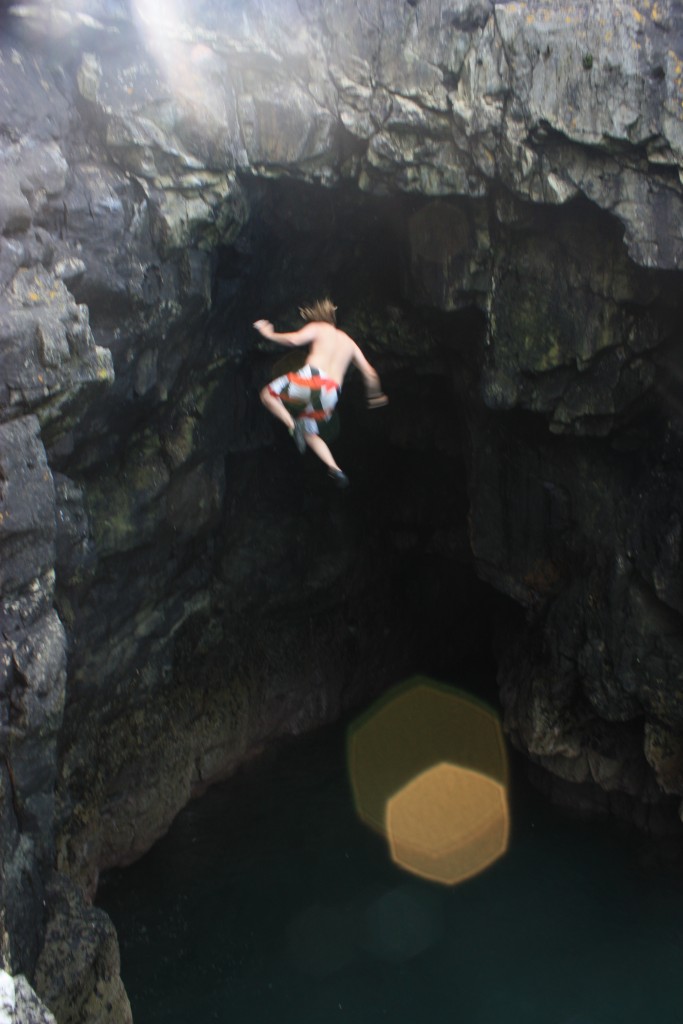 Maybe Deep Water Soloing is a good bridge on the step up to true Solo Climbing? It still has it's dangers though!