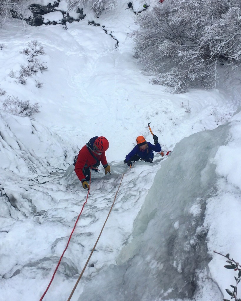 Ice climbing in Utah 