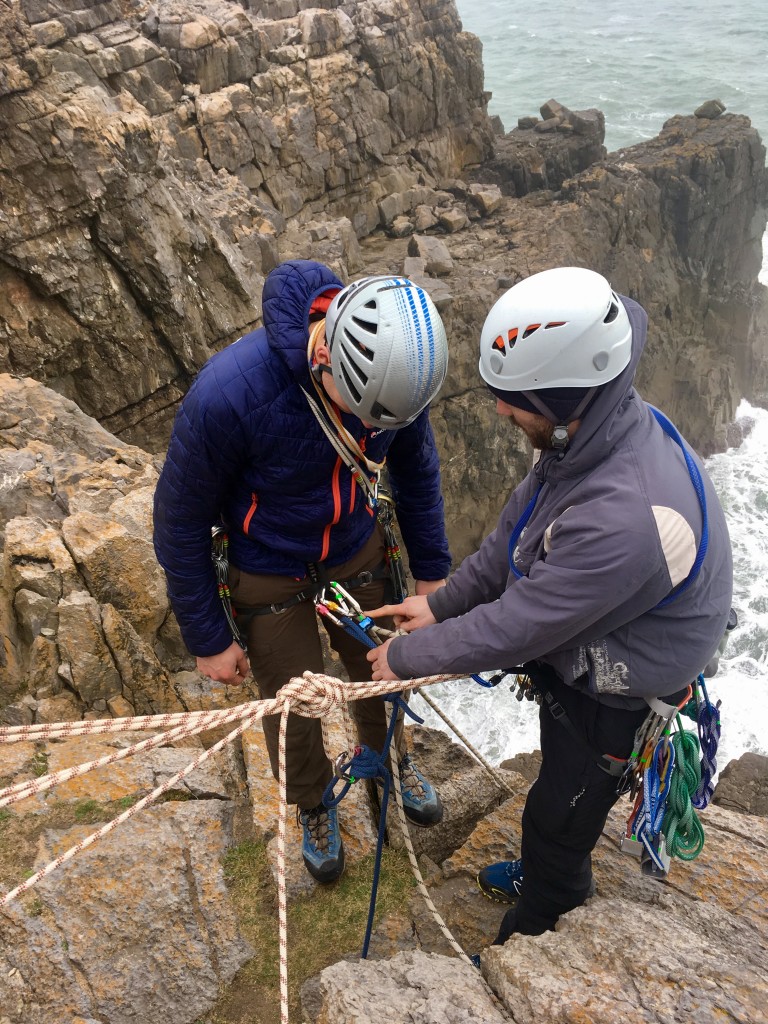 Managing a group abseil during this weekends SPA assessment 