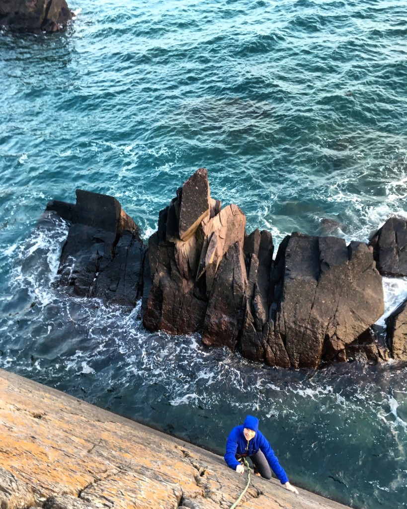 Climbing the classics at Porth Clais, Pembrokeshire