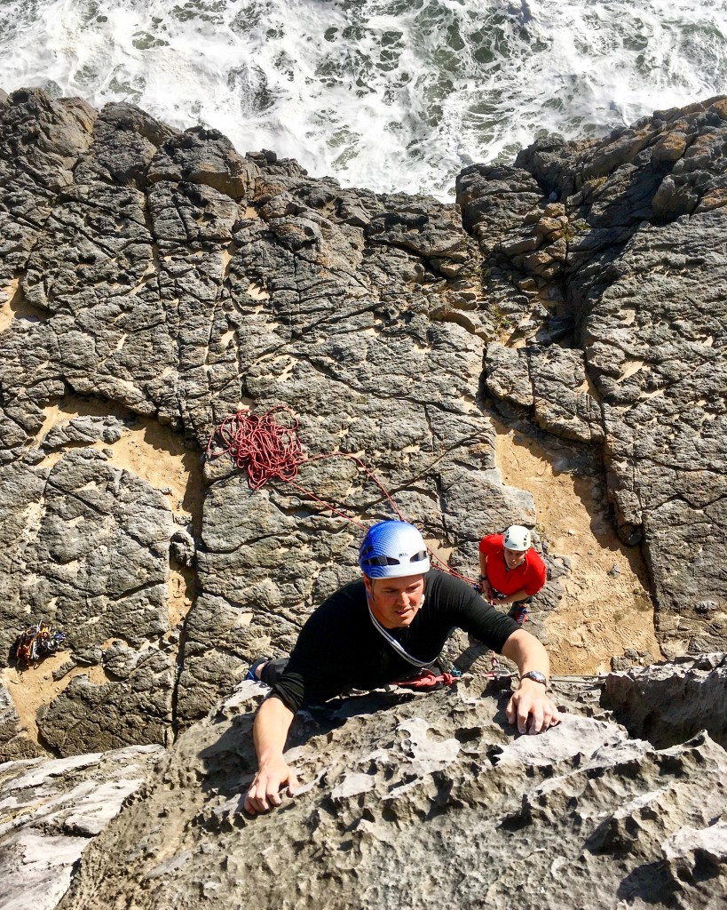 Paul leading at Newton Head during this weekends SPA training in Pembrokeshire