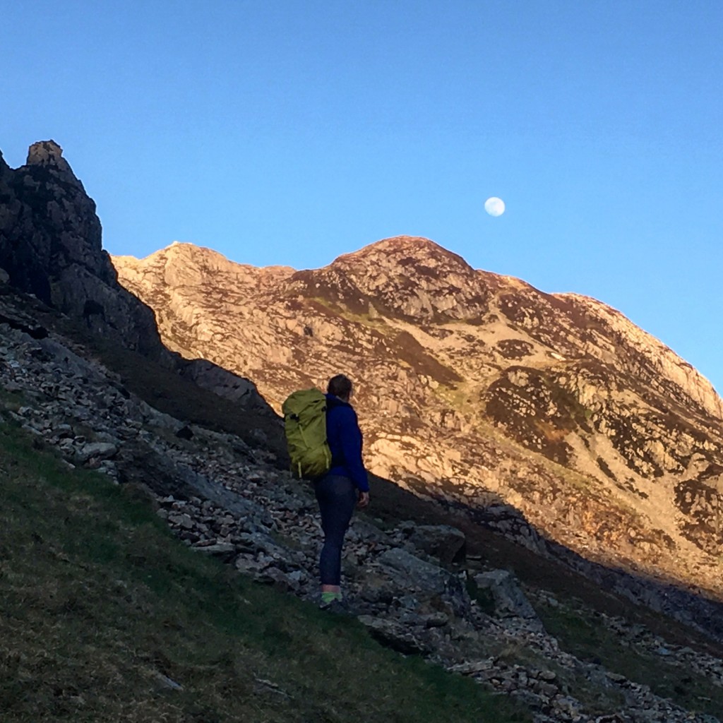 Adventure awaits! Moonrise over Snowdonia..