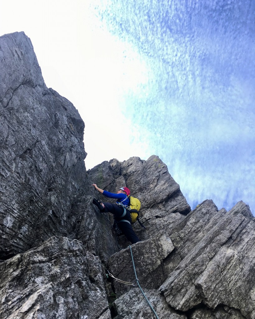 Topping of a great few days in Snowdonia Climbing some mega classics, here's Joey on Grooved Arête..