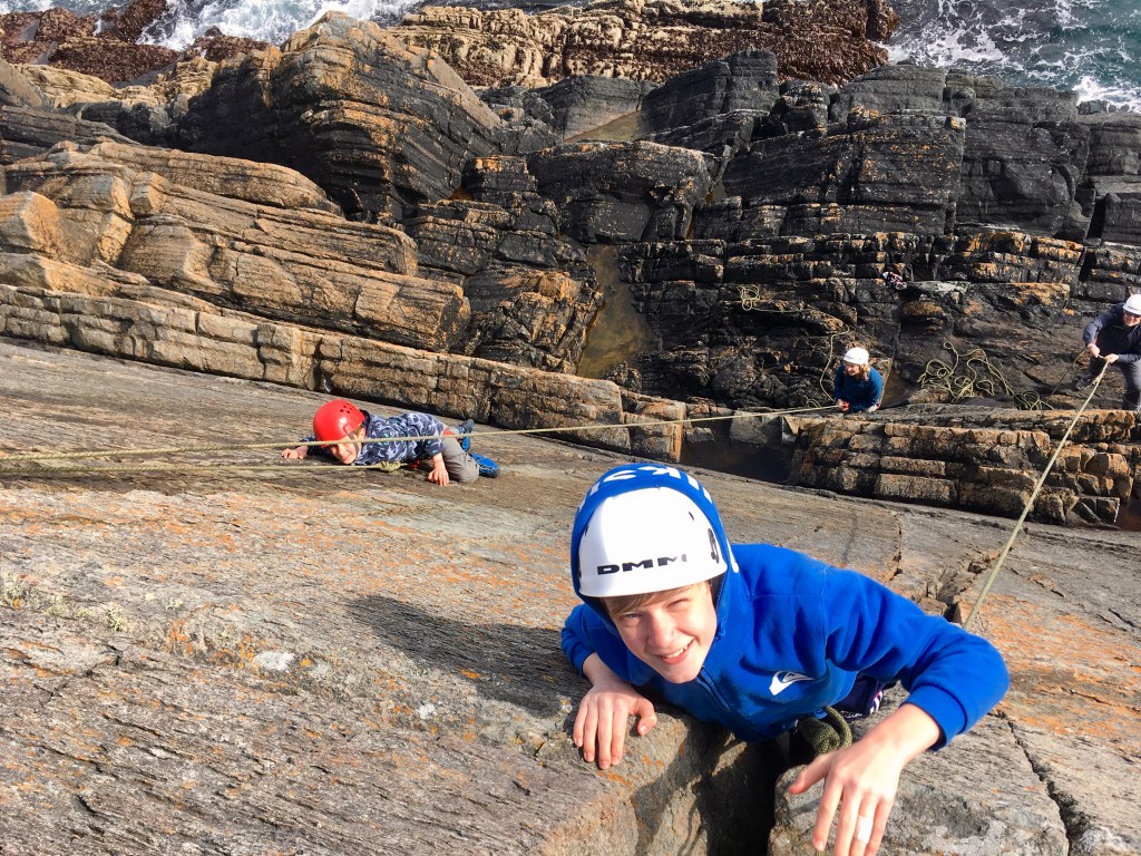 Easter climbing fun in Pembrokeshire