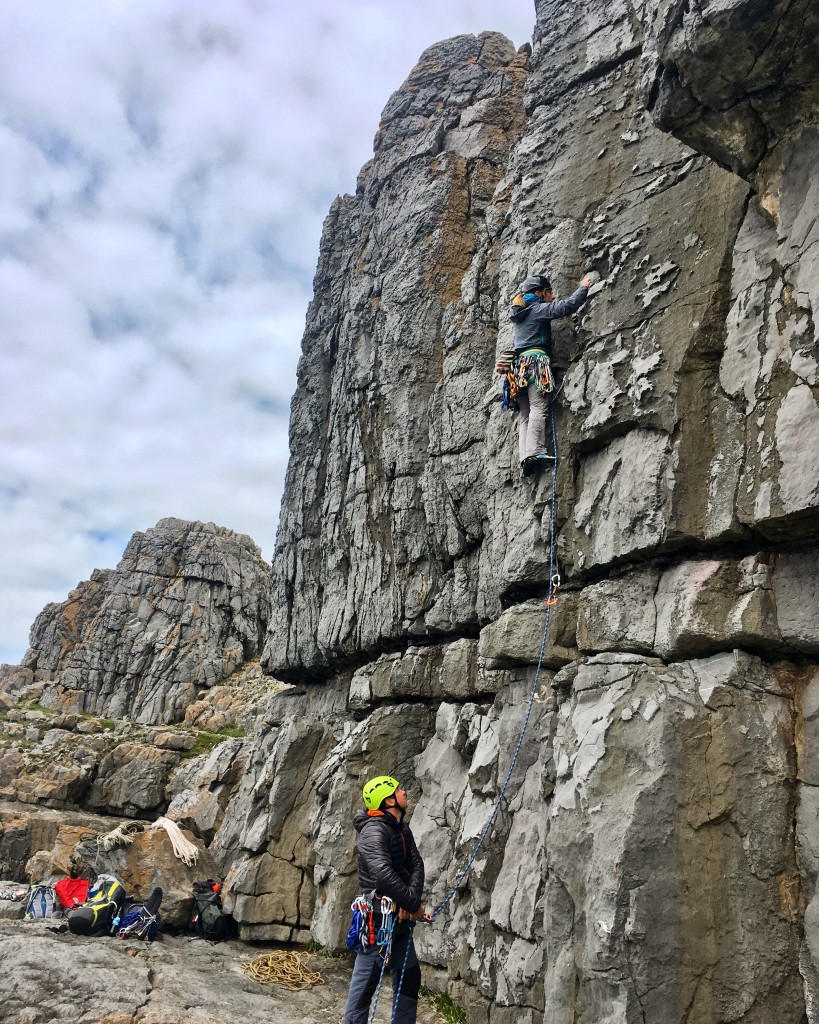 A candidate leading during this weekend SPA assessment in Pembrokeshire...