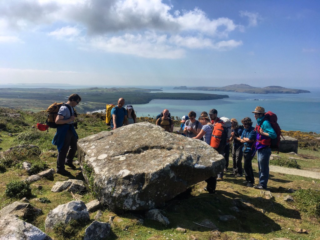 TYF Guides during the coastal walk training and sign off I was running for them in Pembrokeshire