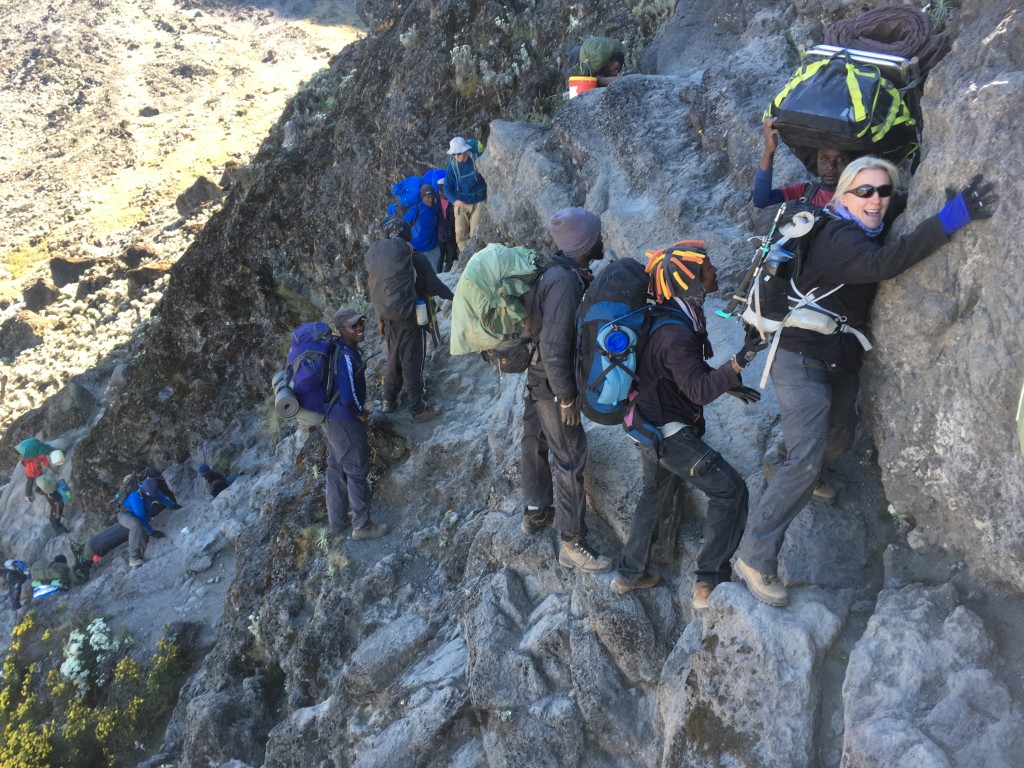 The Baranco wall, on Kilimanjaro 