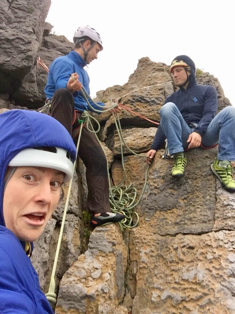 Joey, one of the trainees took this selfie whilst I was explaining something to Louis during the Mountain Training SPA training course...