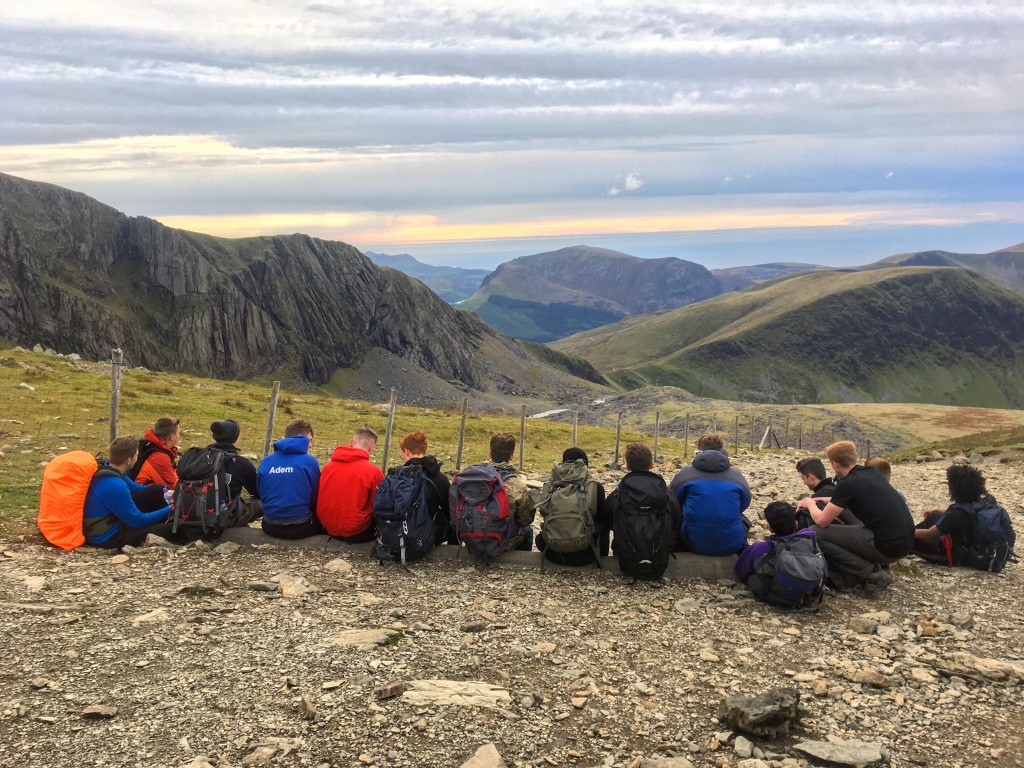 Looking out to the sea from Snowdon, on a clear September day in North Wales!