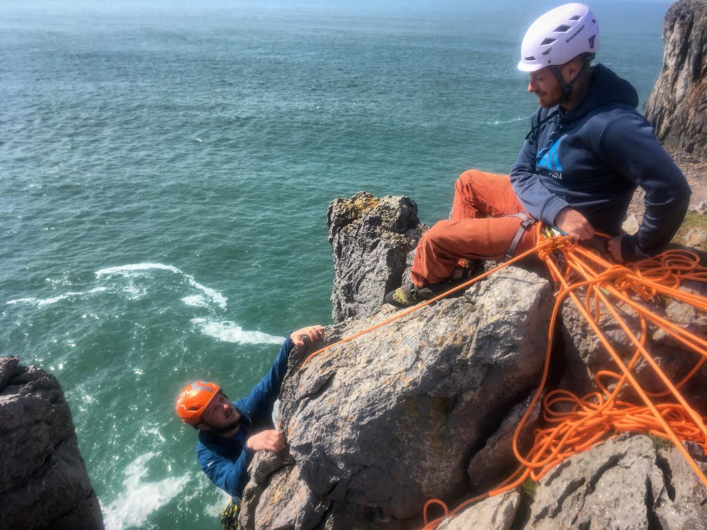 The new Rock Climbing Instructor award assessment in Pembrokeshire 