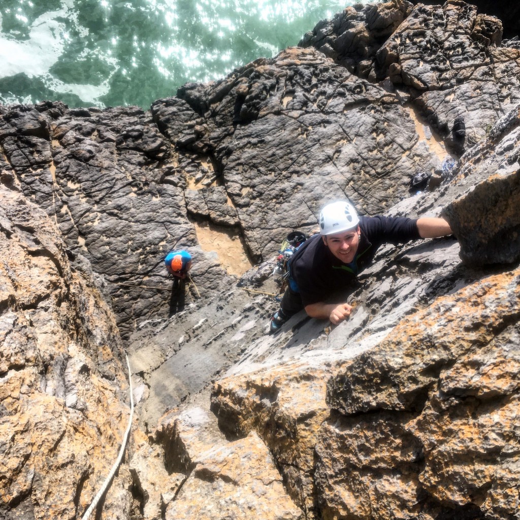 Rock Climbing Instructor Training in Pembrokeshire