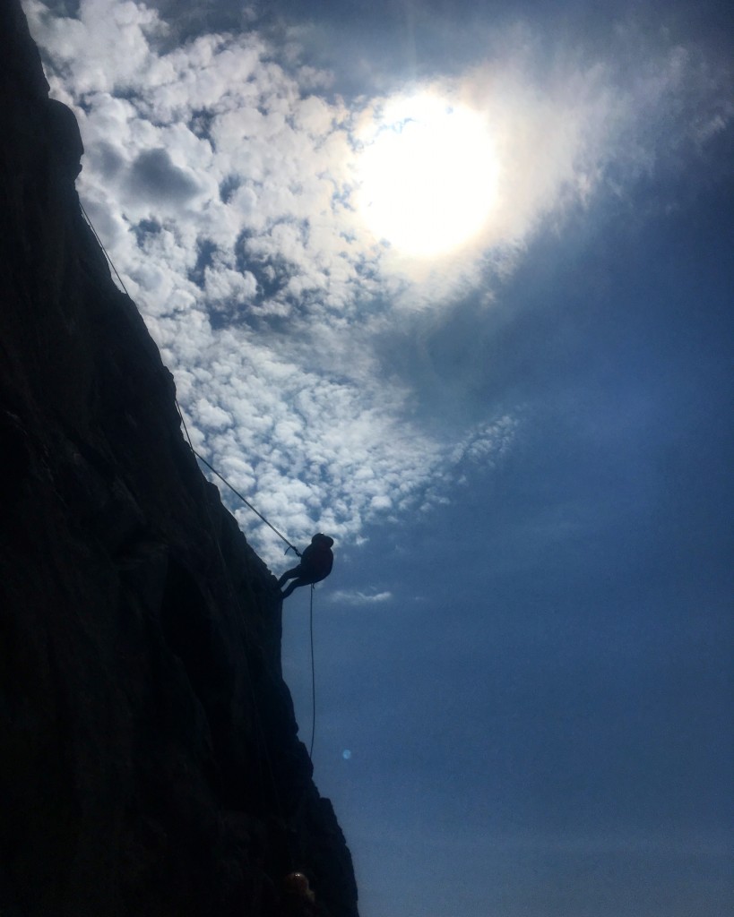 St Davids Head Climbing with school groups for TYF