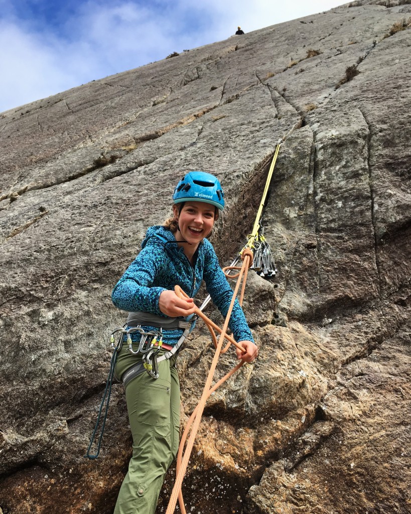 Sara rescuing me on her Coastal Crag sign off..