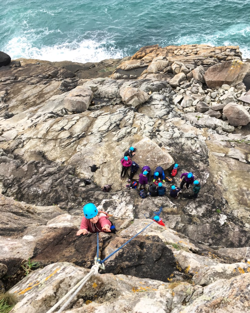 Climbing at St Davids Head